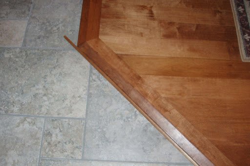 Tile Floors Transitioning to Hardwood Floors